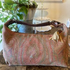 Etro Multicolor Paisley Hobo Bag